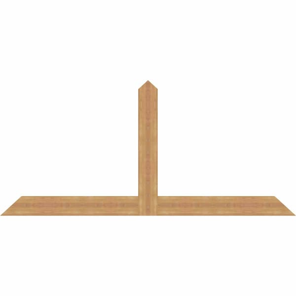Ekena Millwork Portland Timber Gable Bracket, Western Red Cedar, 84"W x 38"H x 1 1/2"D x 5 1/2"F, 11/12 Pitch GBW084X38X0206POR00SWR - main